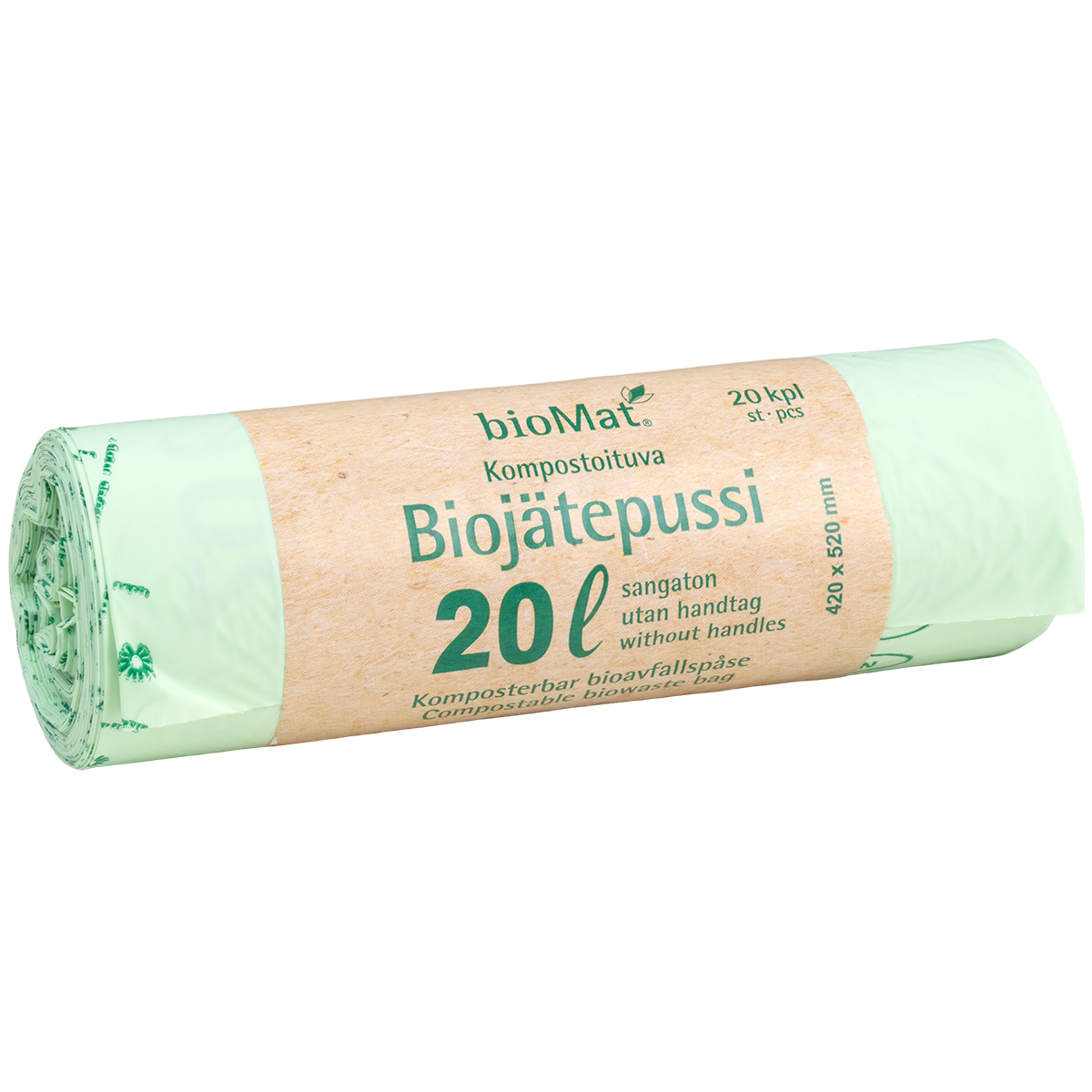Biopussi 20L 420x520, 20kpl/rll, 40rll/ltk
