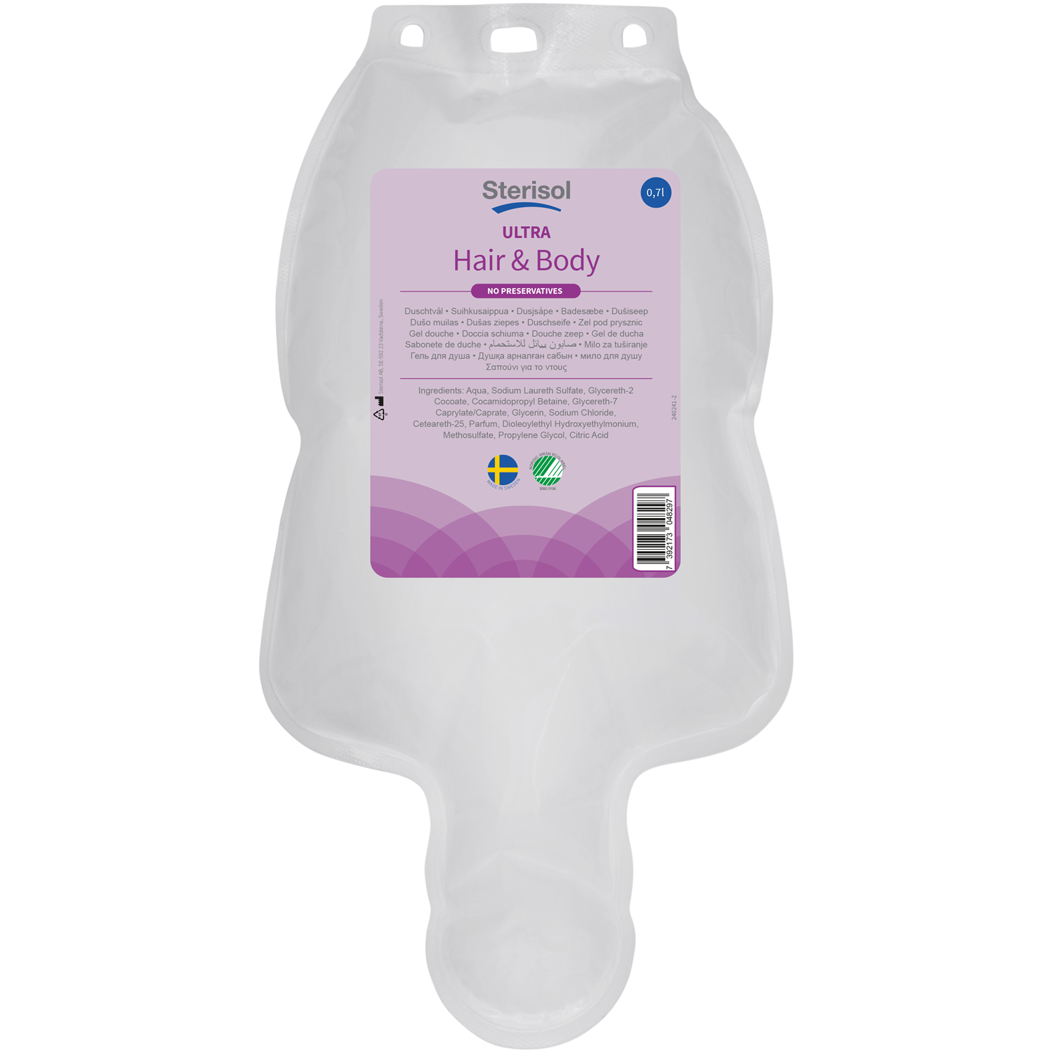 Sterisol Ultra Hair & Body suihkusaippua 0,7L