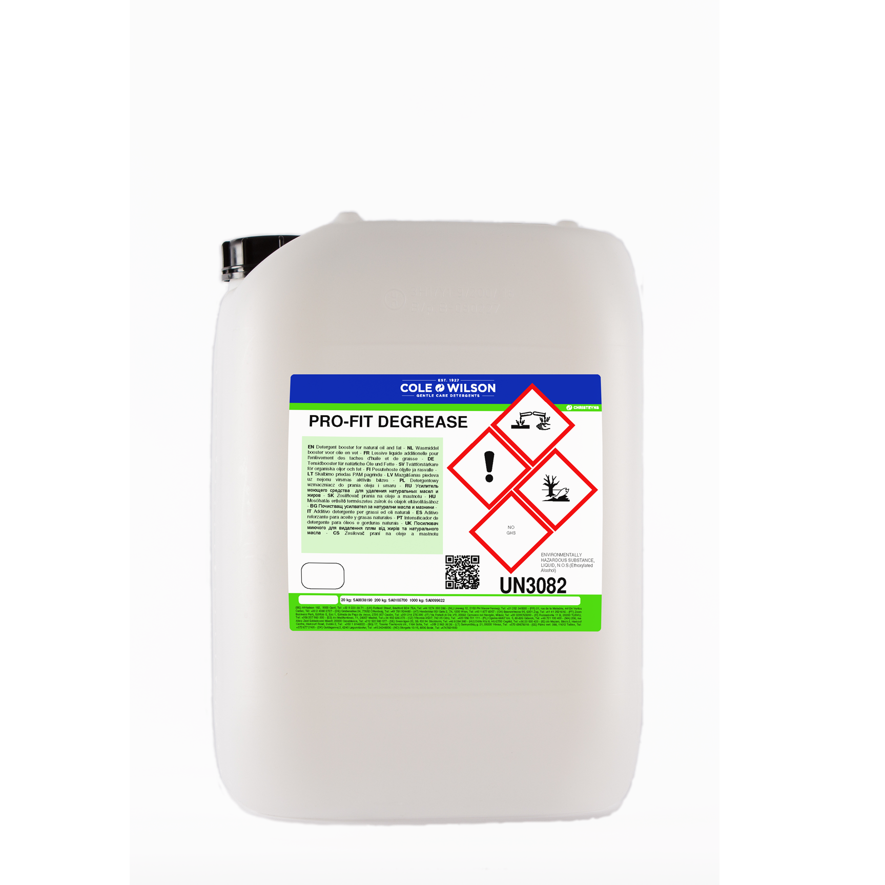 Christeyns Pro-Fit Degrease 20L
